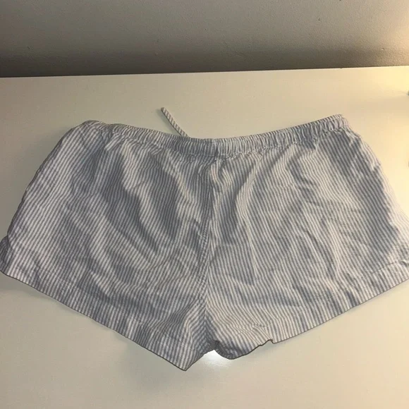 Brandy Melville Striped Blue and White Shorts - Picture 3 of 3